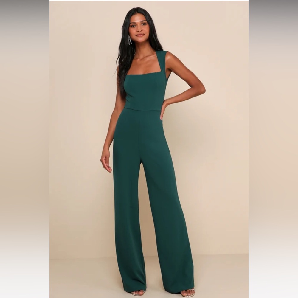 Emerald Green Lulus Jumpsuit NWT